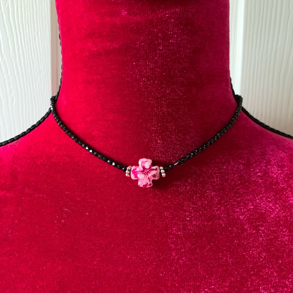 Choker necklace; adjustable necklace